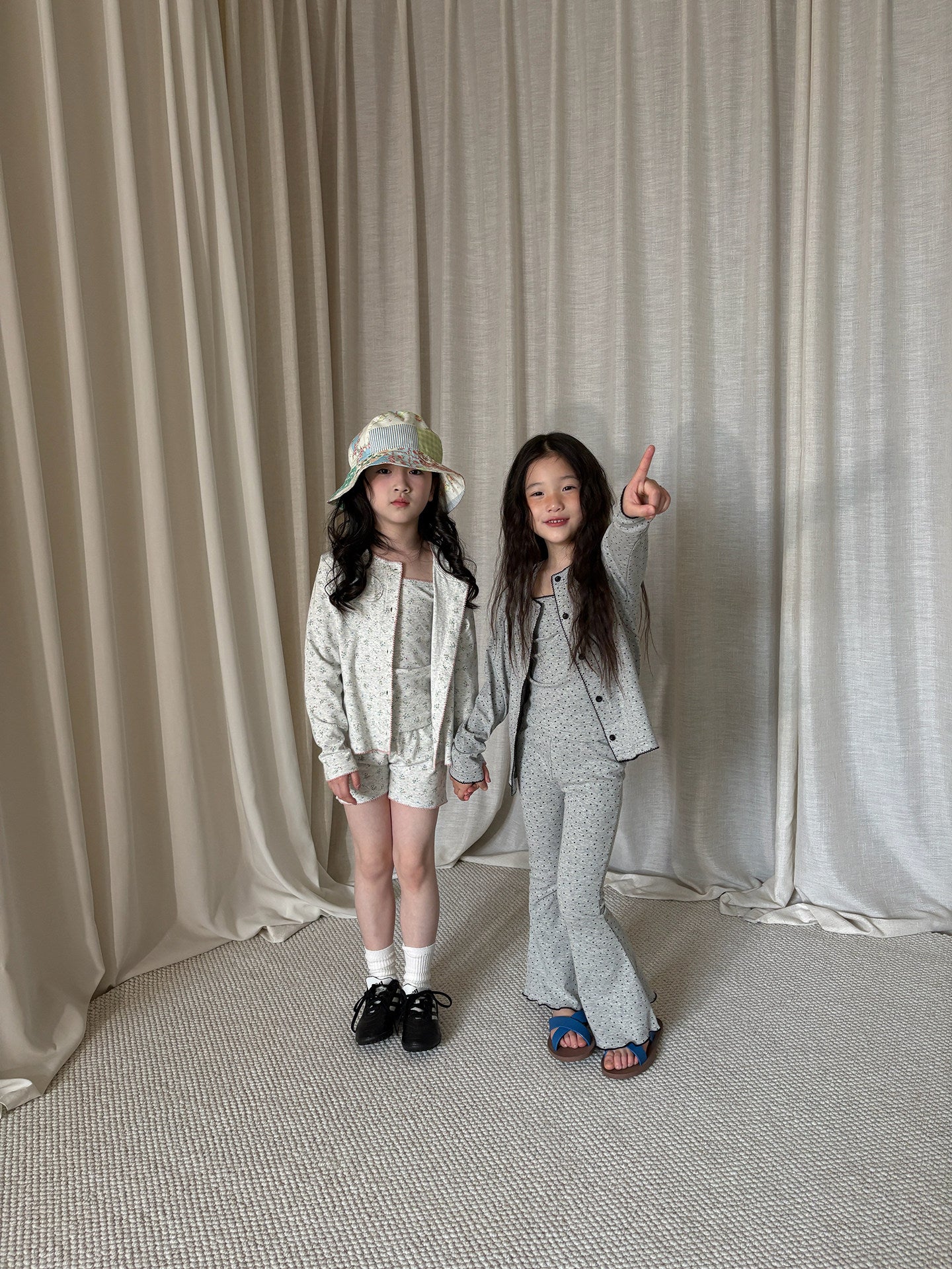 yummy&rocky | Floral Cotton Cardigan Pants 花柄 コットン カーディガン パンツ【mh0020169】