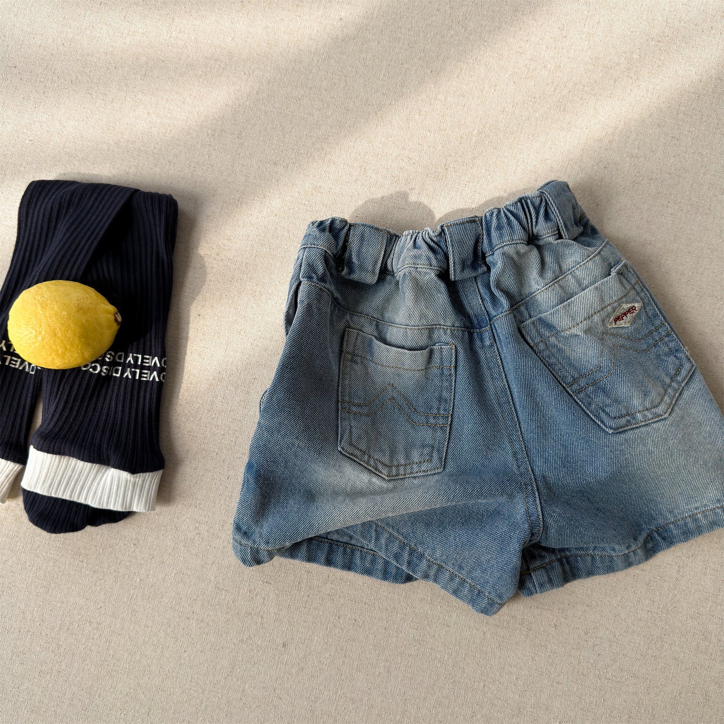 Vintage Washed Denim Shorts ベーシック デニムショートパンツ【mh0013225】