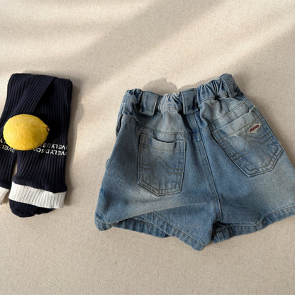 Vintage Washed Denim Shorts ベーシック デニムショートパンツ【mh0013225】