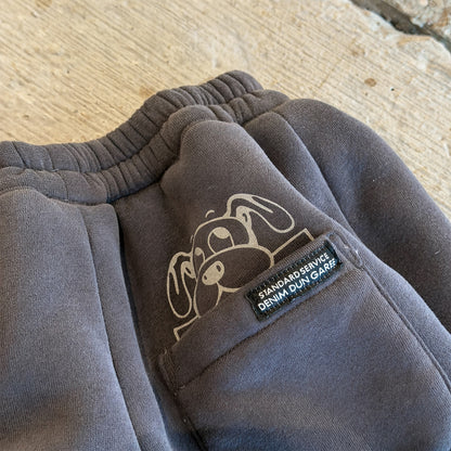 スウェットパンツ 裏ボア ロゴ刺繍 ゆったり ジョガーボトムス【mh0011607】