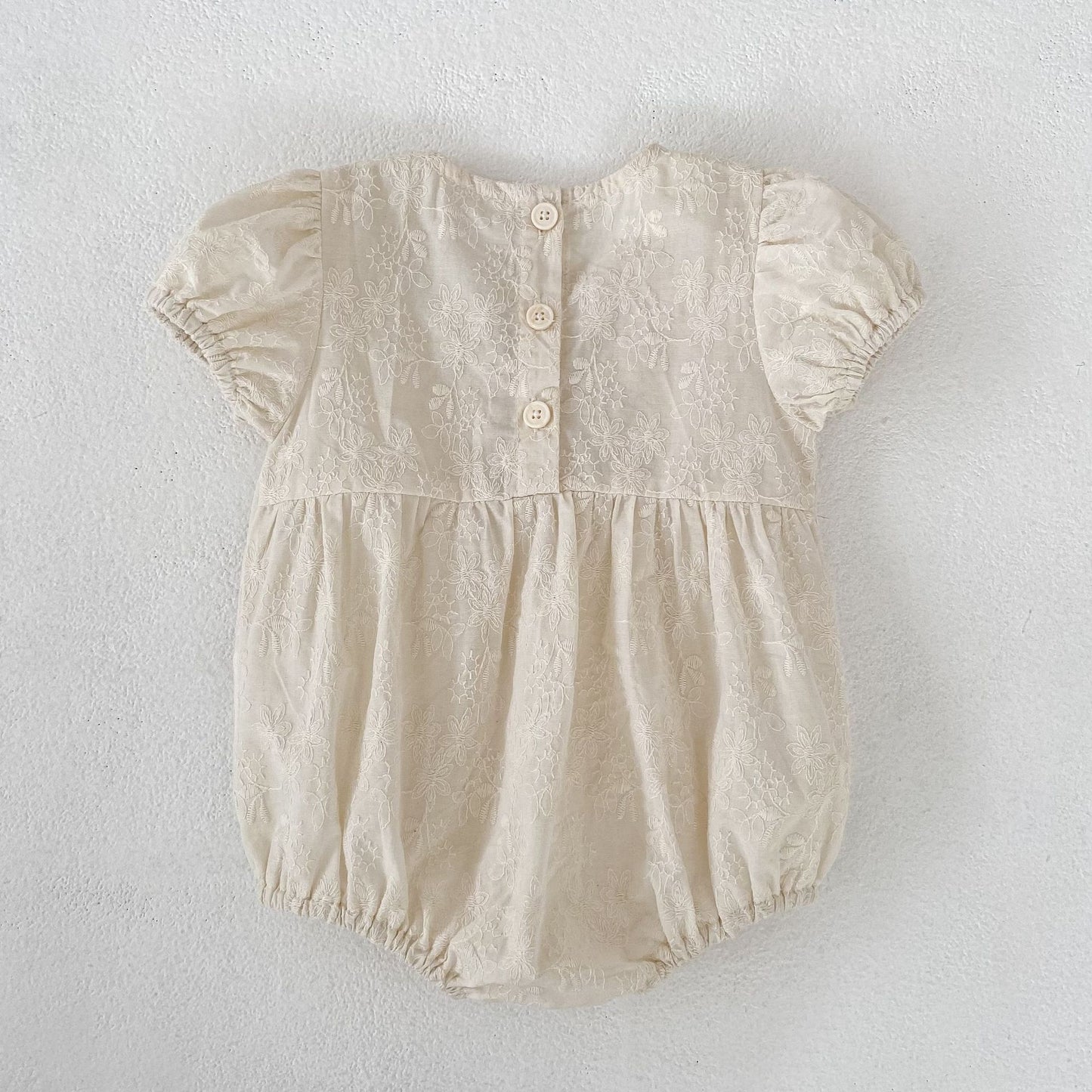 Embroidered Ruffle Romper And Blouse Shorts フリル ロンパース ブラウス ショートパンツ【mh0013163】