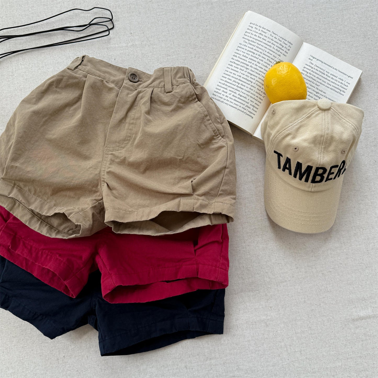 Pennant Patch Graphic Cotton Shorts ワッペン ショートパンツ【mh0012650】