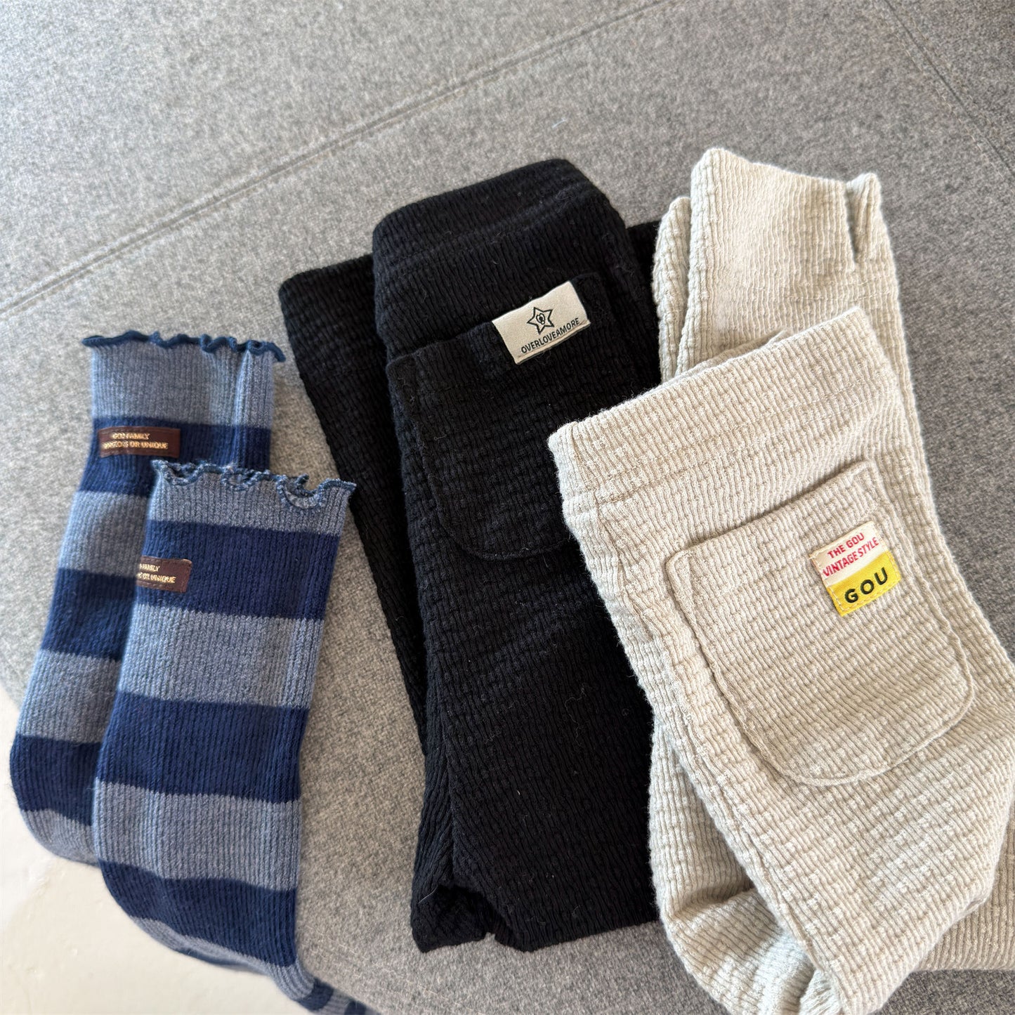 Kids' High-Waist Back Pocket Leggings Pants [mh0014051]