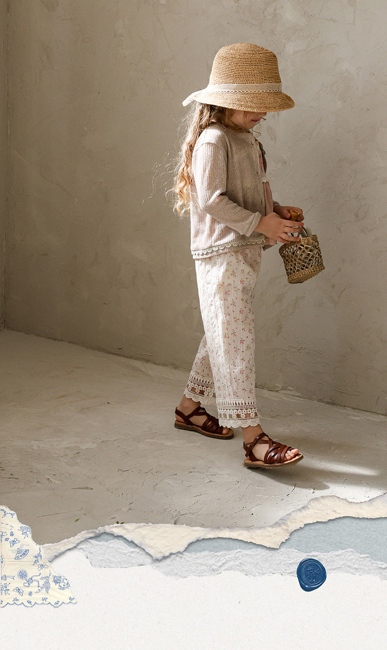 Lace Trim Knit Cardigan Openwork Summer Cardigan [mh0012984]