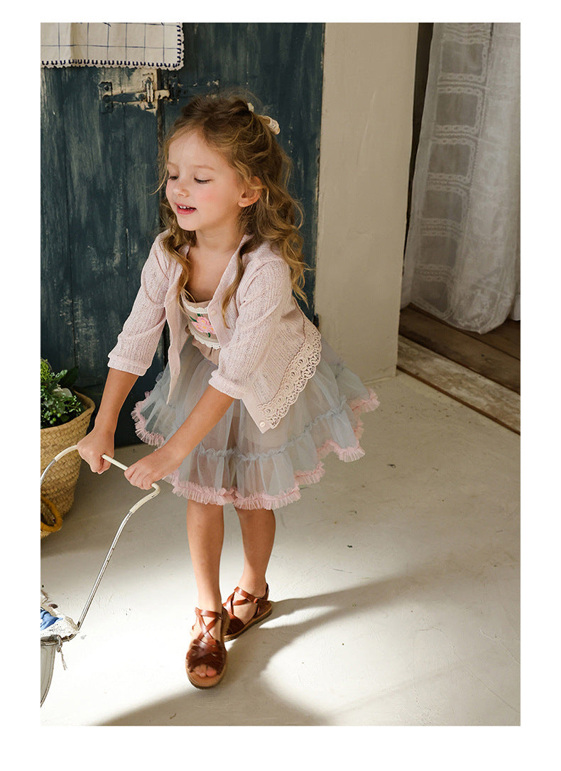 Lace Tulle Skort チュール パンツインスカート【mh0012976】