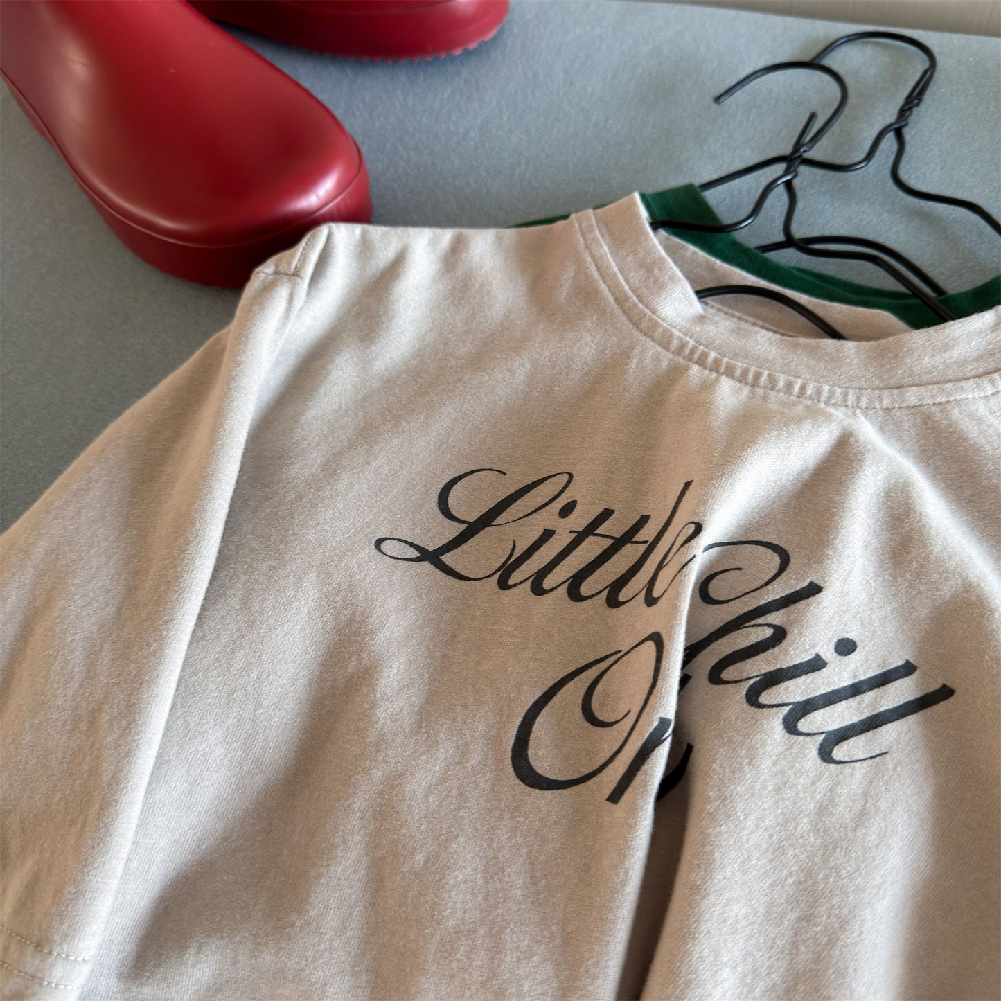 キッズ 英字プリント ルーズ 長袖Tシャツ【mh0014050】