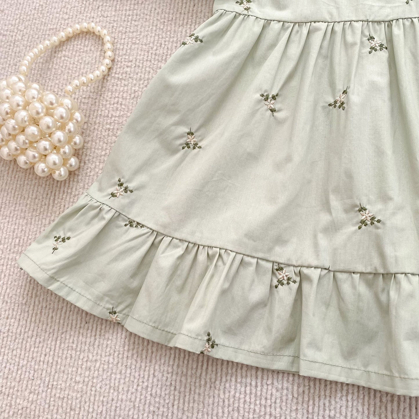 Floral Ruffle Sleeveless Romper フリル ノースリーブ ロンパース【mh0013165】