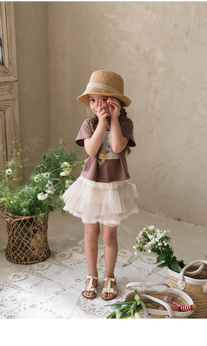 Tiered Tulle Skirt Pants チュール レーススカートパンツ【mh0012989】