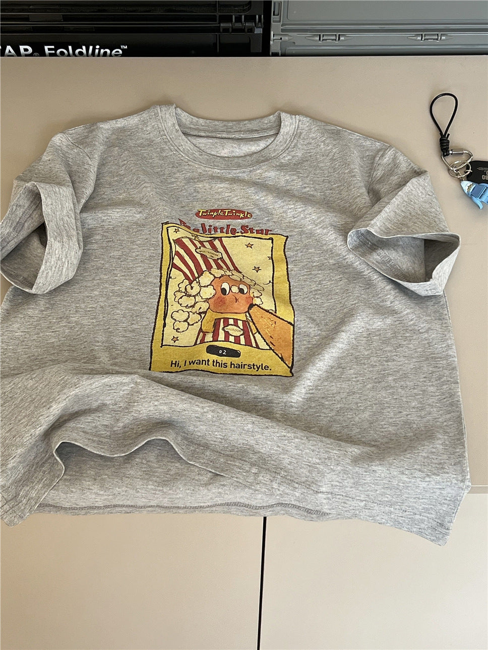 Popcorn Character T-shirt キャラクター 半袖Tシャツ【mh0012948】