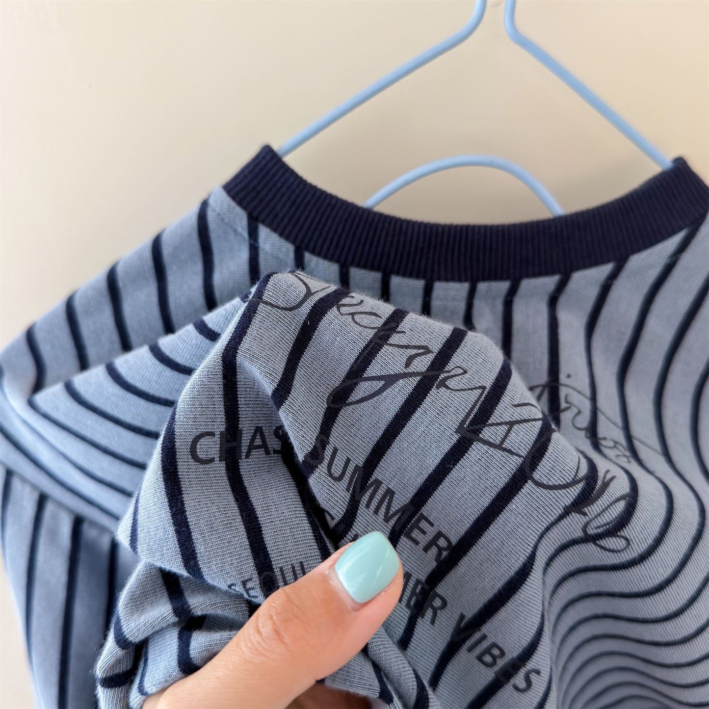 Kids' Color-Blocked Ringer Loose-Fit Letter-Printed Striped Long-Sleeved T-Shirt [mh0014062]