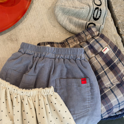 コーデュロイパンツ 裏ボア 裾ボア ゆったり ワイドパンツ ボトムス【mh0011606】