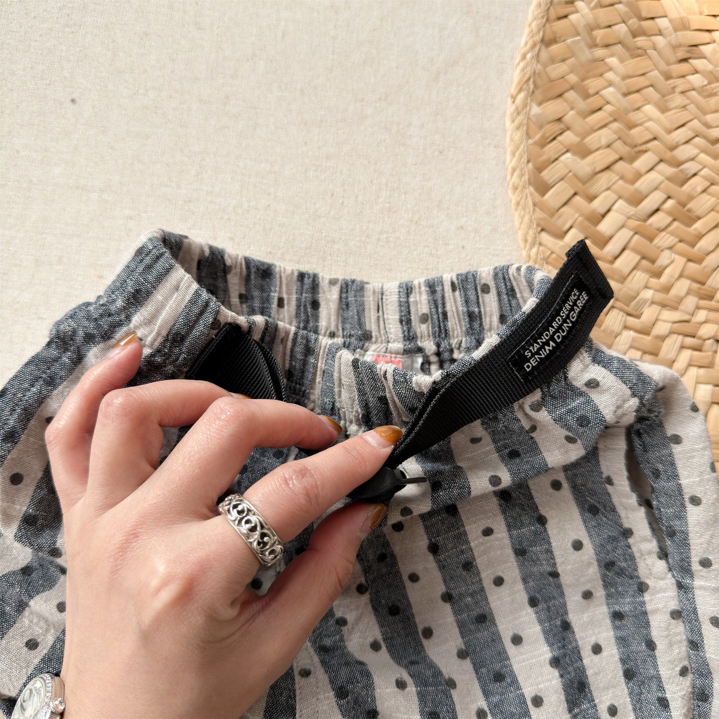 Belted Striped Shorts ストライプ ハーフパンツ【mh0013226】