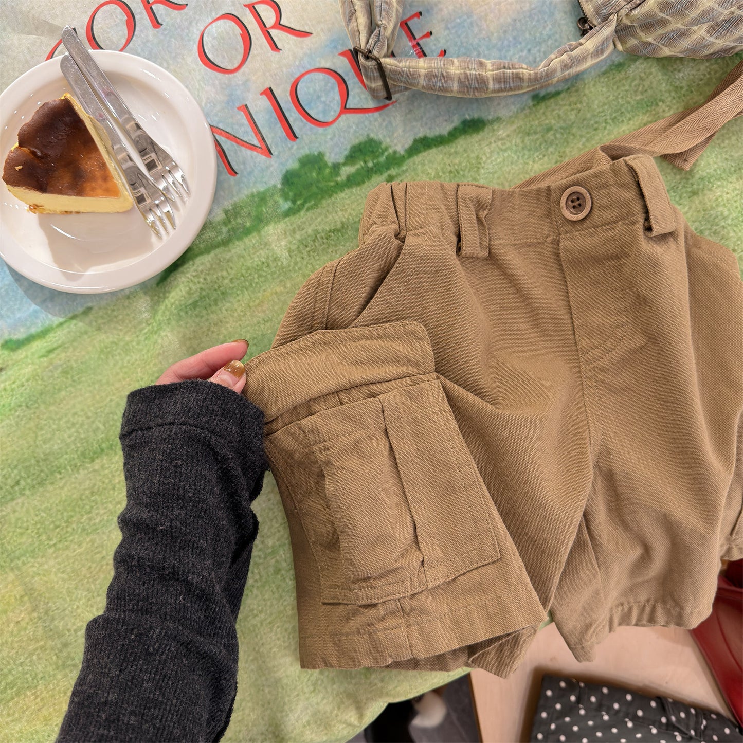 Cotton Cargo Shorts With Belt コットン ドット柄 無地 ショートパンツ【mh0012659】