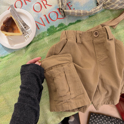 Cotton Cargo Shorts With Belt コットン ドット柄 無地 ショートパンツ【mh0012659】