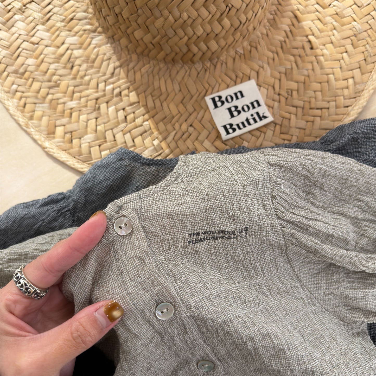 Linen Puff Sleeve Blouse ラッフル 半袖ブラウス【mh0013230】