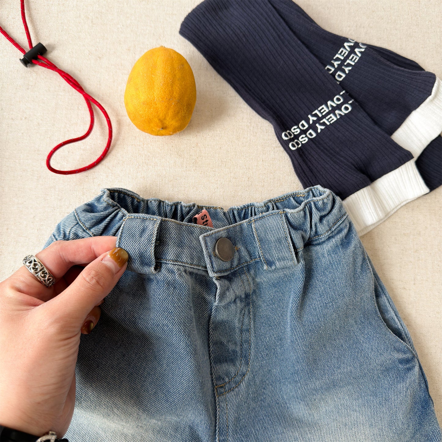 Vintage Washed Denim Shorts ベーシック デニムショートパンツ【mh0013225】