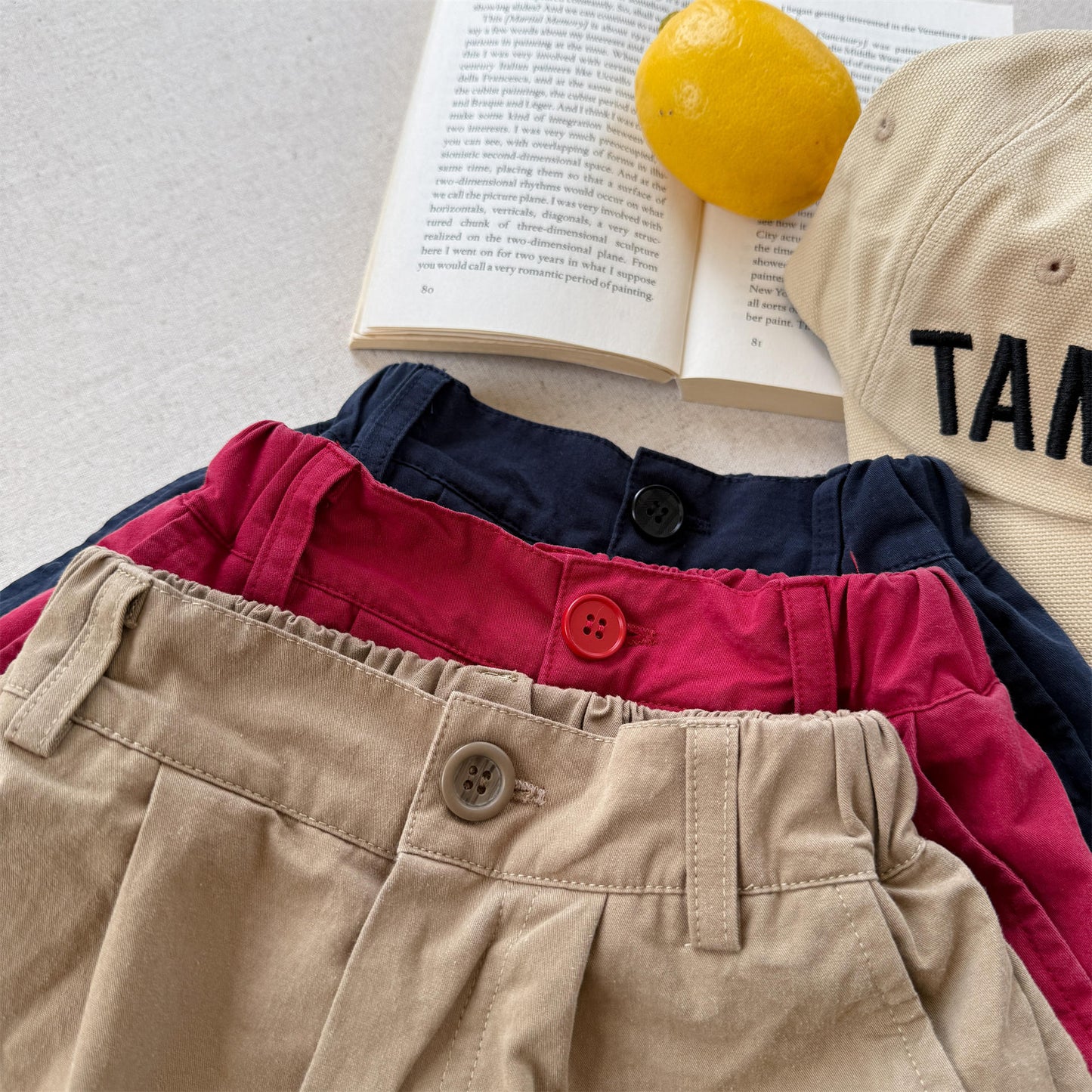 Pennant Patch Graphic Cotton Shorts ワッペン ショートパンツ【mh0012650】