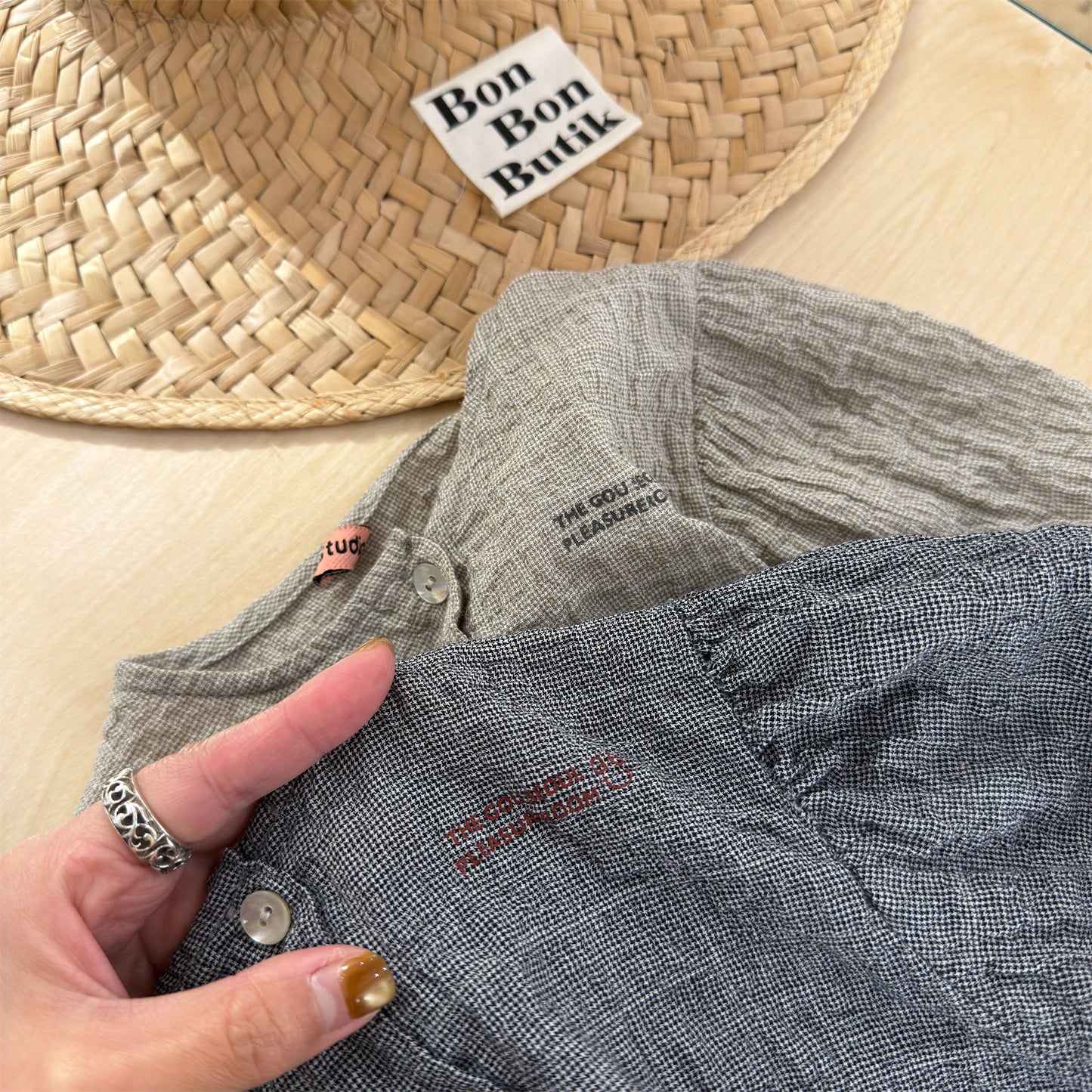 Linen Puff Sleeve Blouse ラッフル 半袖ブラウス【mh0013230】