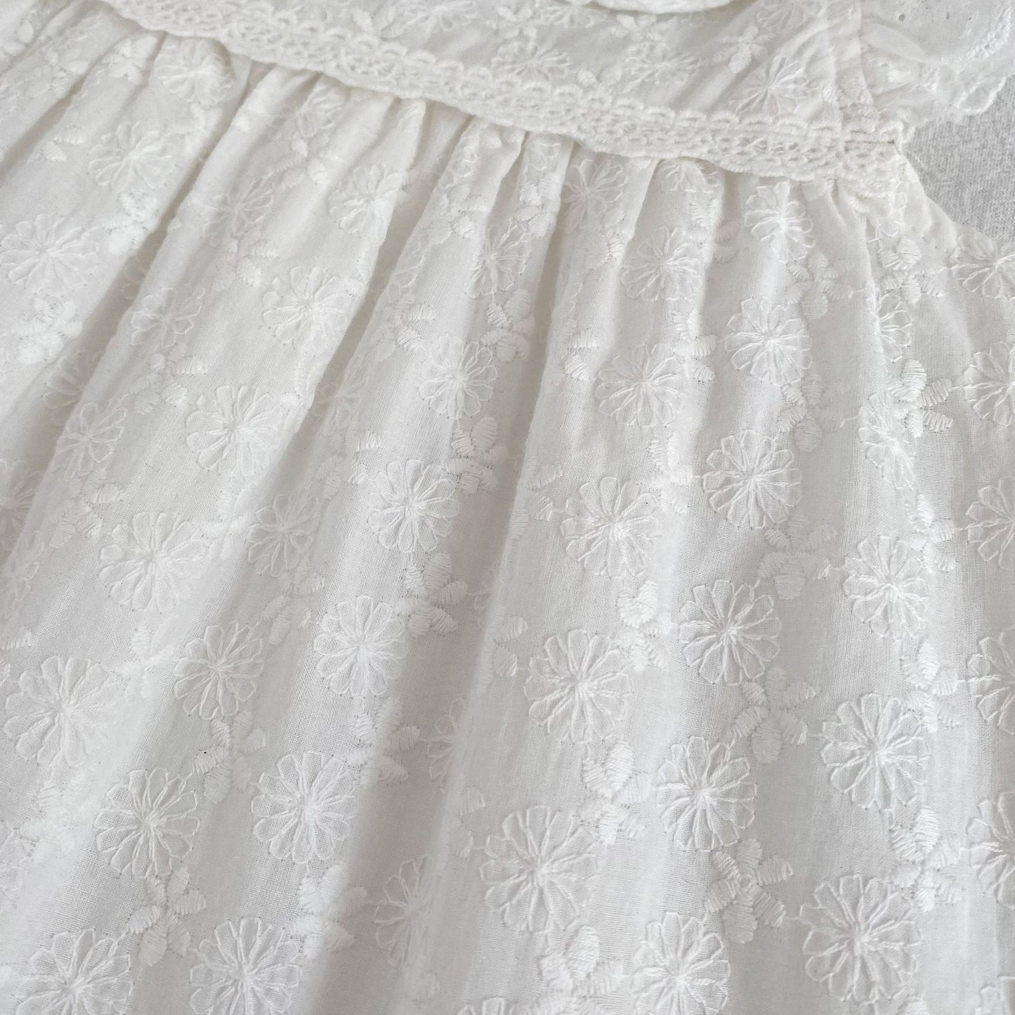 Lace Trim Doll Collar Romper Dress ラッフル ロンパース ミモレ丈ワンピース【mh0013160】