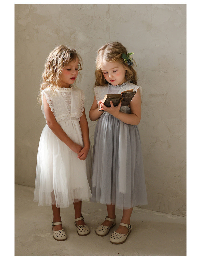 Lace Tulle Dress 刺繍 チュールワンピース【mh0012975】