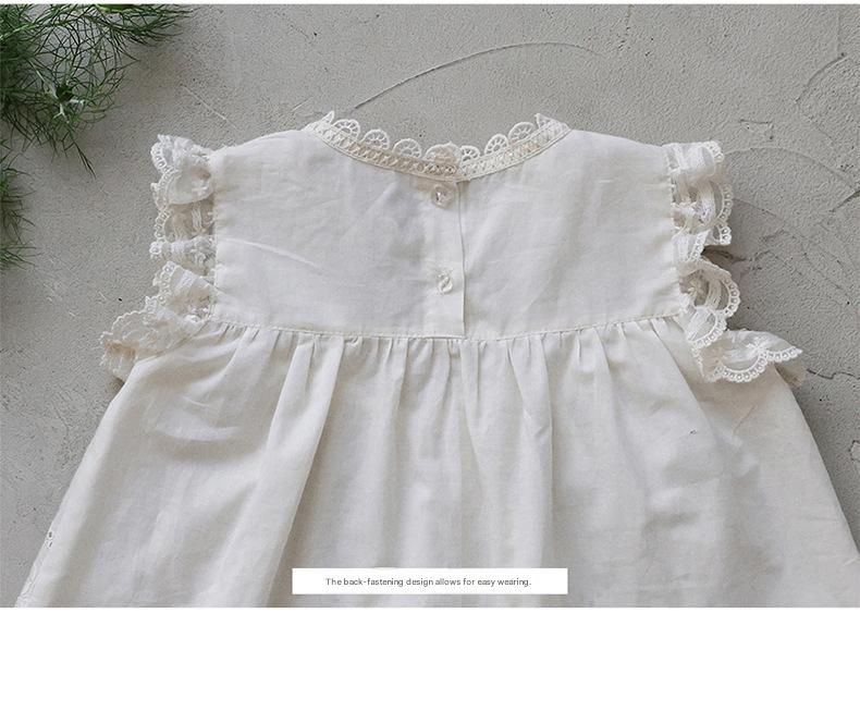 Lace Embroidered Sleeveless Tee 刺繍レース ノースリーブTシャツ【mh0012991】