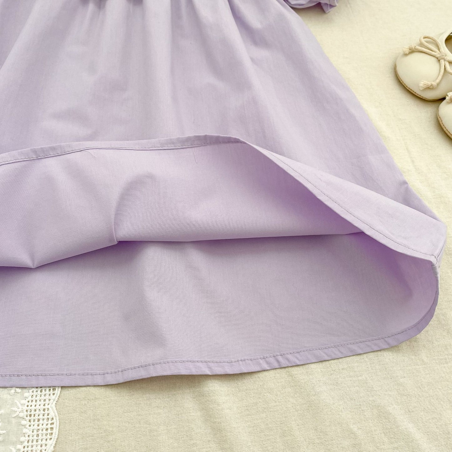 Petal Collar Romper Puff Sleeve Dress ラッフル ロンパース ミモレ丈ワンピース【mh0013158】