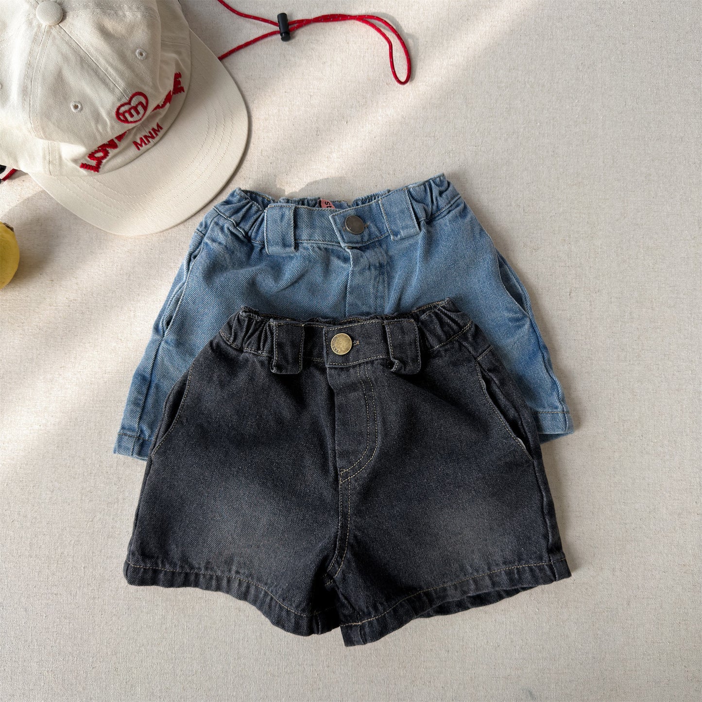 Vintage Washed Denim Shorts ベーシック デニムショートパンツ【mh0013225】