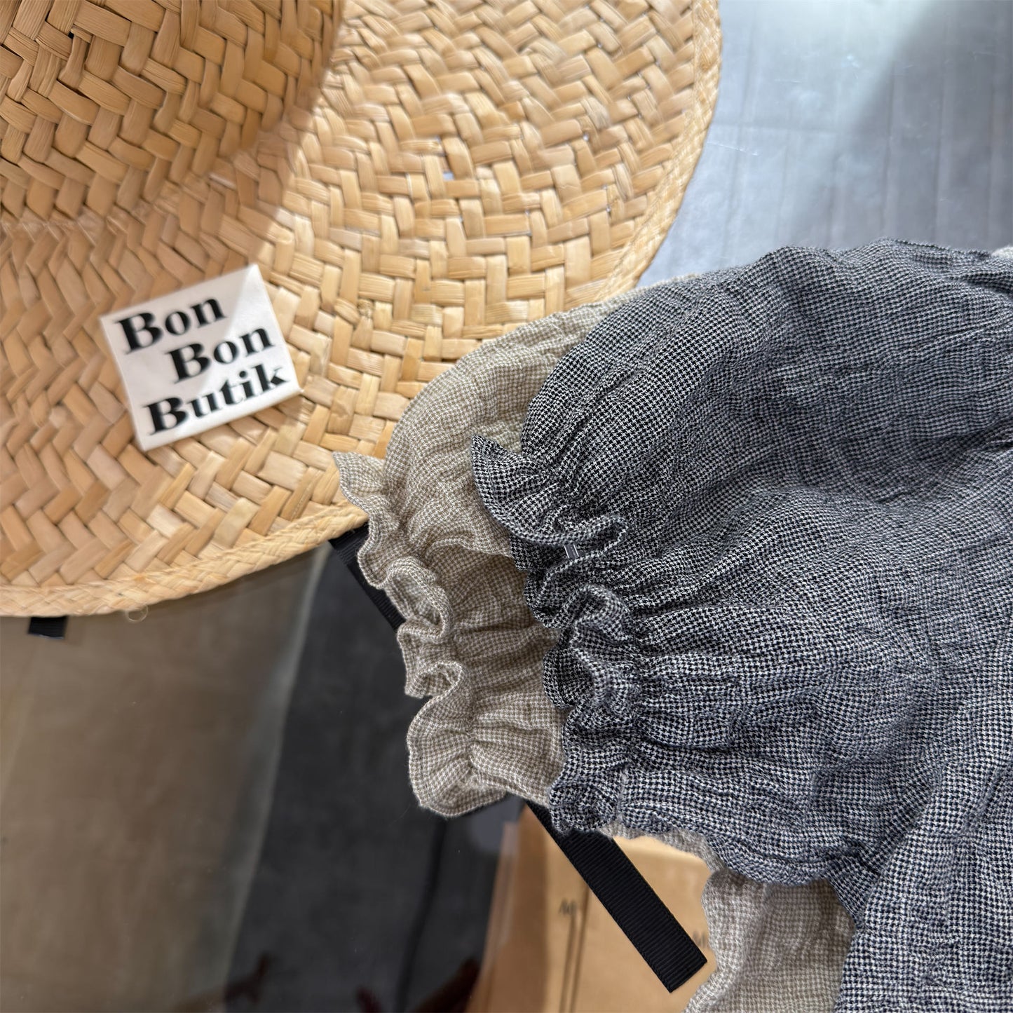 Linen Puff Sleeve Blouse ラッフル 半袖ブラウス【mh0013230】