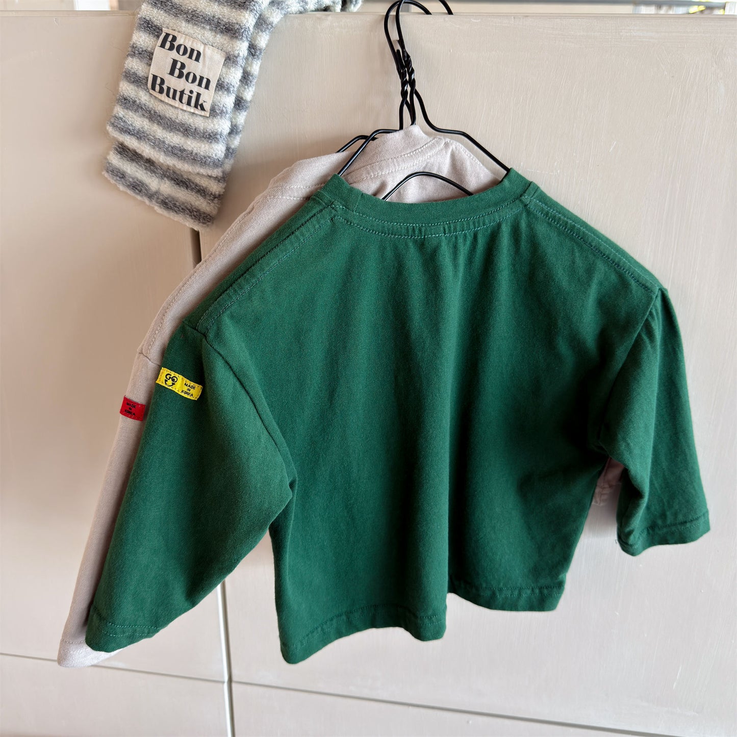 キッズ 英字プリント ルーズ 長袖Tシャツ【mh0014050】