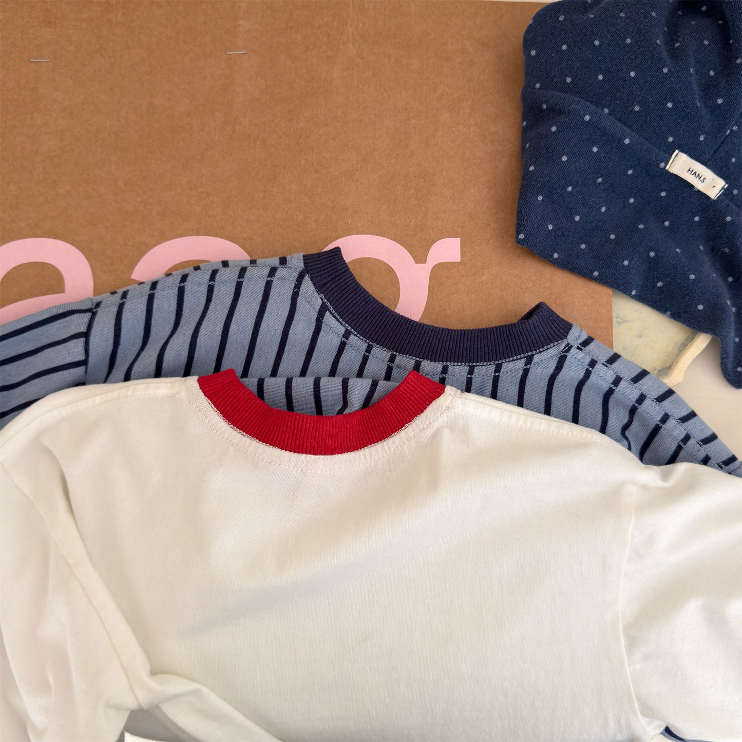Kids' Color-Blocked Ringer Loose-Fit Letter-Printed Striped Long-Sleeved T-Shirt [mh0014062]