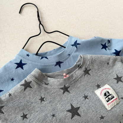 Star Print Crew Neck Short Sleeve T-Shirt [mh0013227]