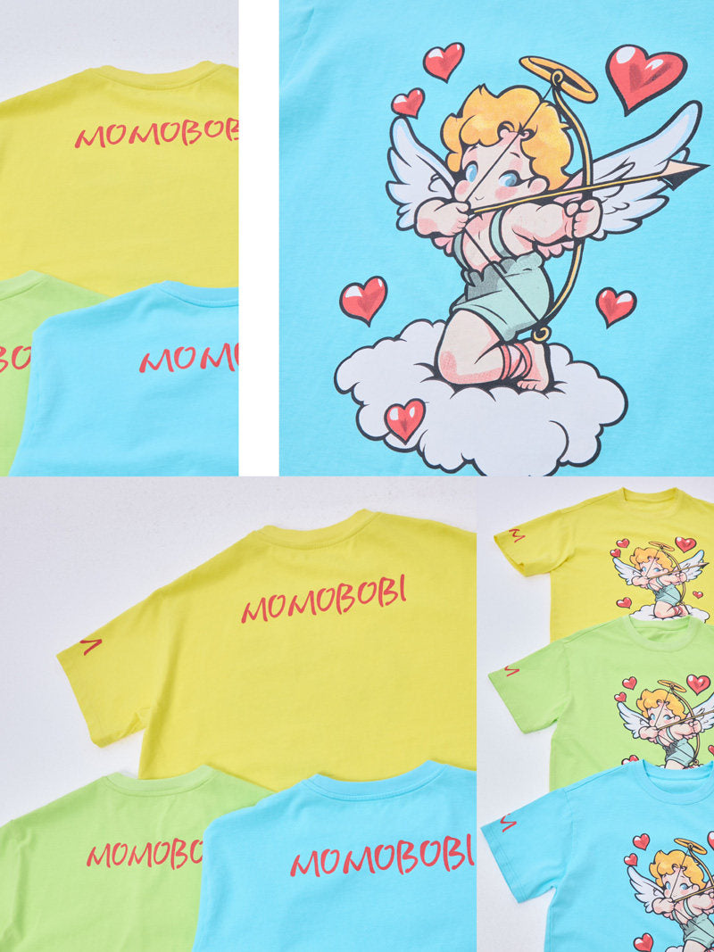 Graphic Angel Tee 天使プリント 半袖Tシャツ【mh0012994】