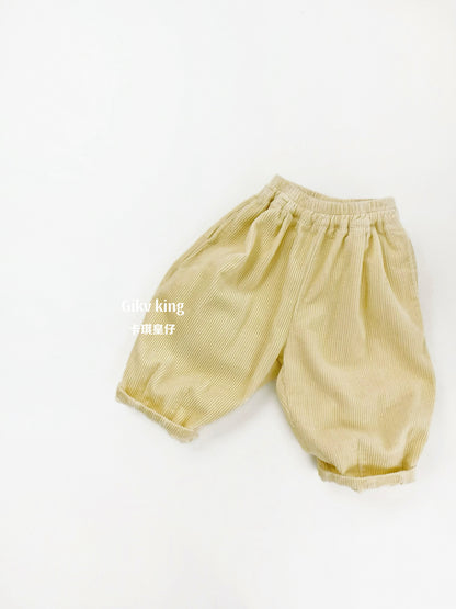 Corduroy Wide Leg Bloomers [mh0012572]