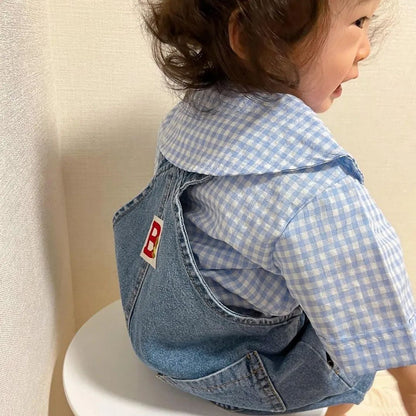 Gingham Plaid Short Sleeve Shirt