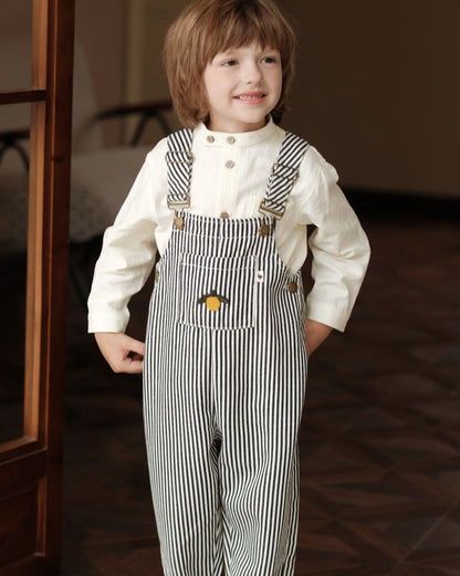 オーバーオール ストライプ サロペット 男女兼用 キッズ【mh0011560】
