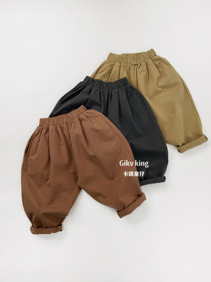 Cotton Loose Fit Straight Leg Pants 【mh0012560】