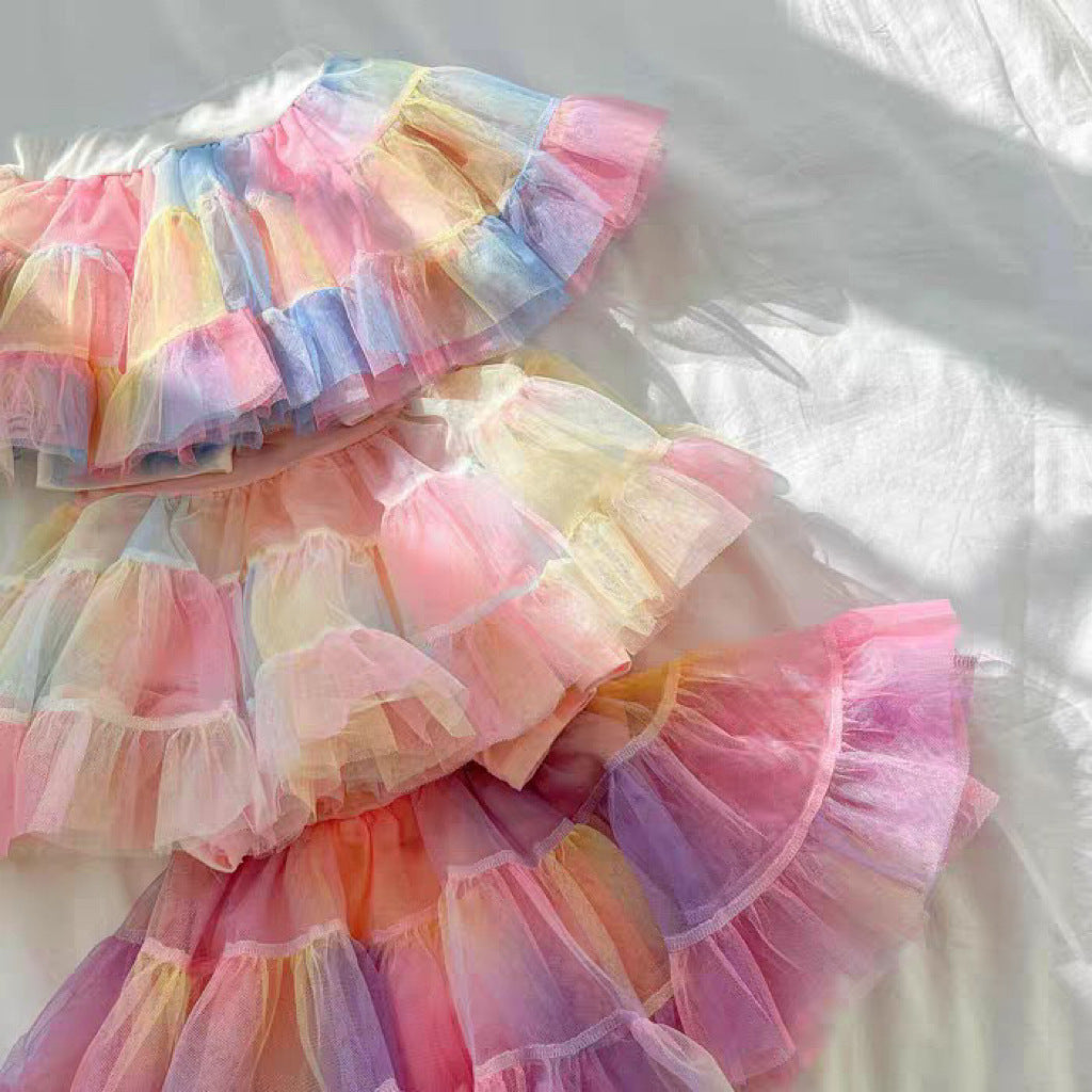 Rainbow Tulle Skirt レインボーチュールスカート【mh0012937】