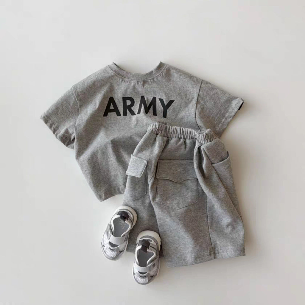 Short-Sleeve Casual Letter Print T-shirt ロゴプリント 半袖Tシャツ【mh0013270】