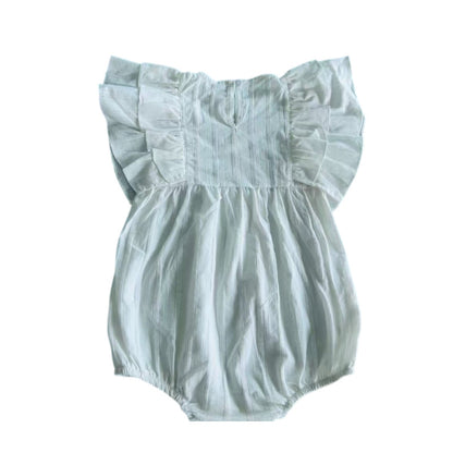 【mh0014749】2027 INS Europeo y Americano Primavera/Verano Bebé Jacquard Conjunto de Ropa para Cubrir el Trasero de Bebé Mono para Fiesta de 100 Días Triángulo Gateo Estilo Coreano