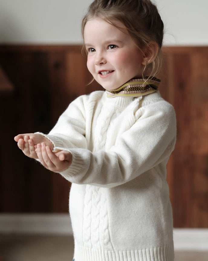 ケーブルニット セーター ニュアンスカラー キッズ トップス【mh0011564】