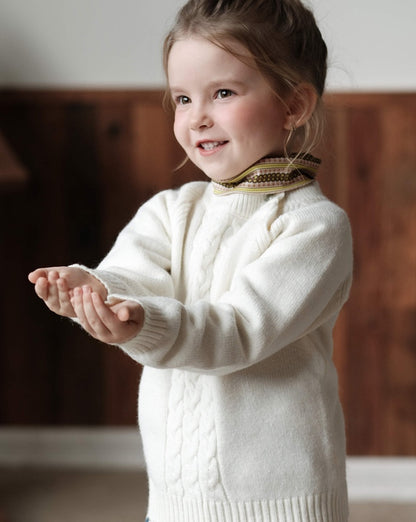 ケーブルニット セーター ニュアンスカラー キッズ トップス【mh0011564】