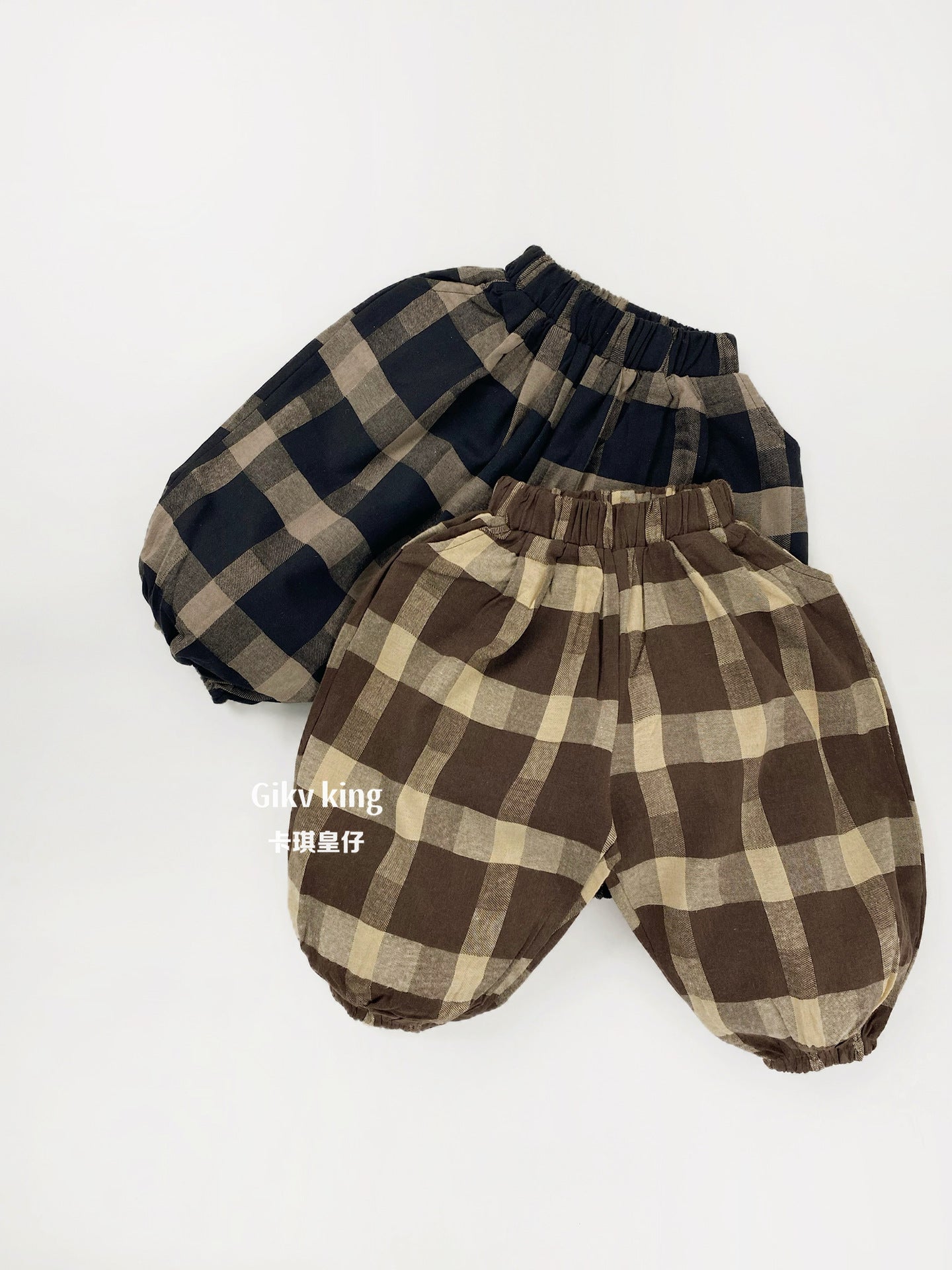 Retro Plaid Loose Leggings [mh0012574]
