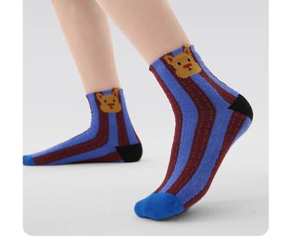 Mesh Cartoon Socks アニマル メッシュ靴下【mh0013024】