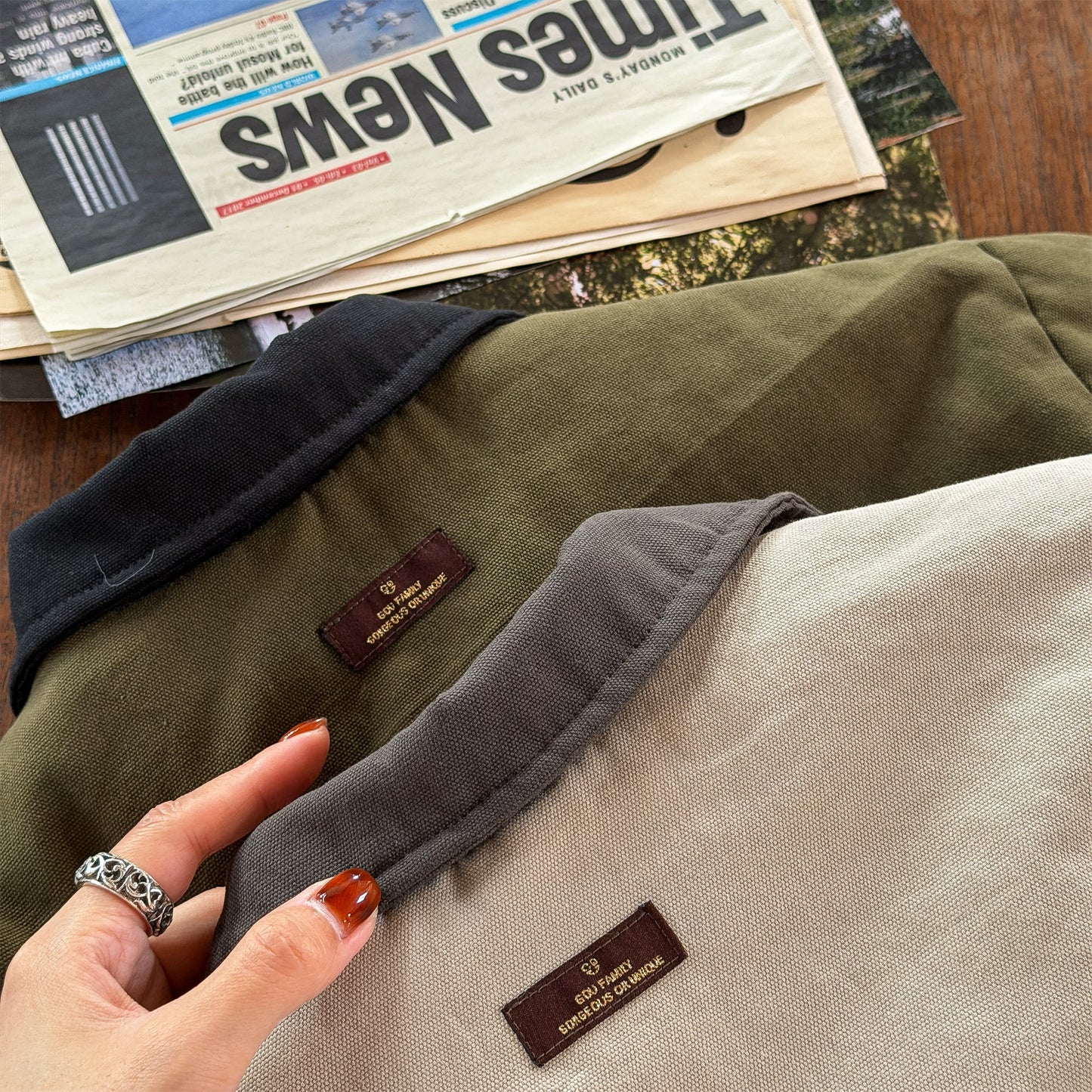 ジャケット 中綿 ボア裏地 ワークテイスト ストリート カジュアル アウター【mh0011604】