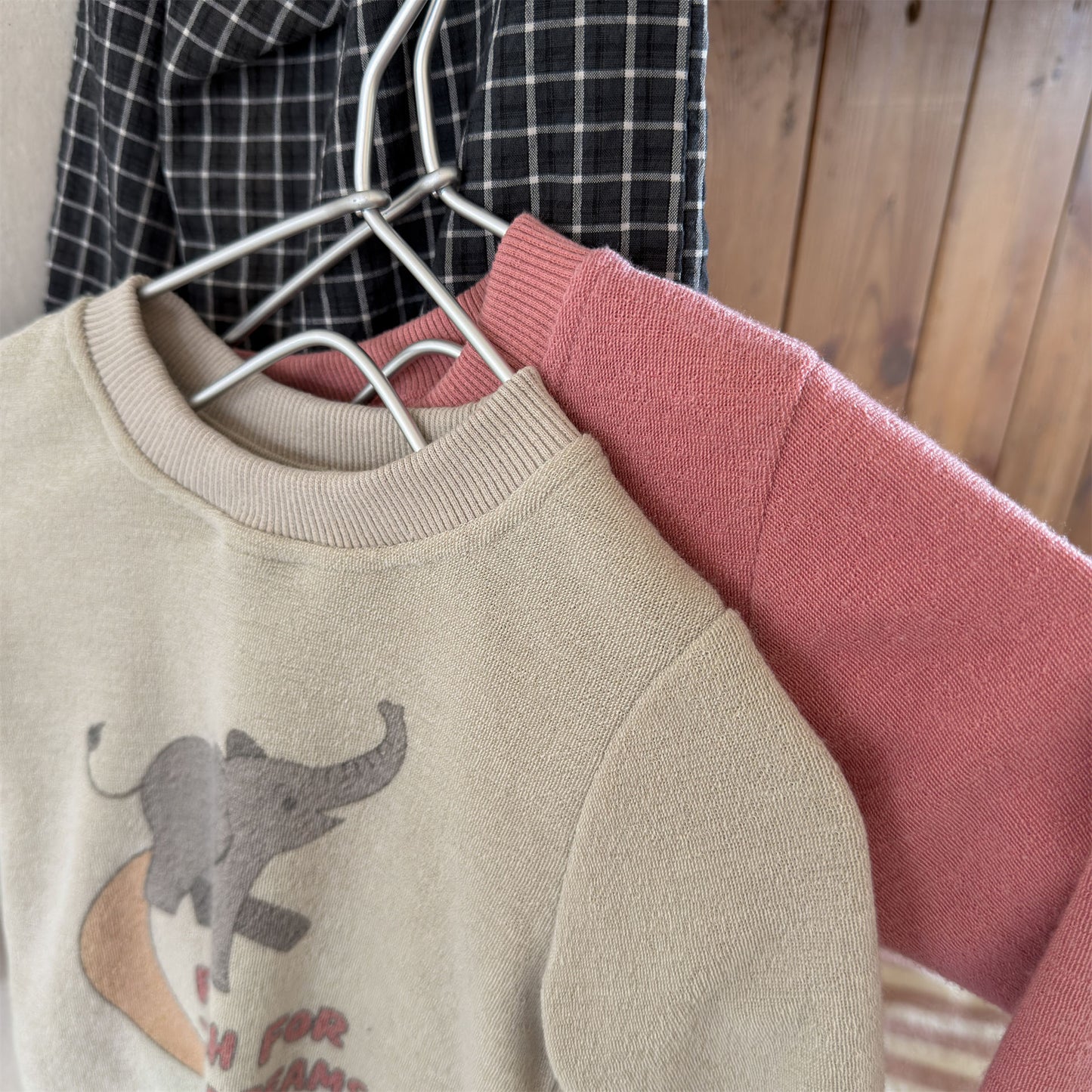 Kids Elephant Print Long Sleeve T-shirt [mh0014054]