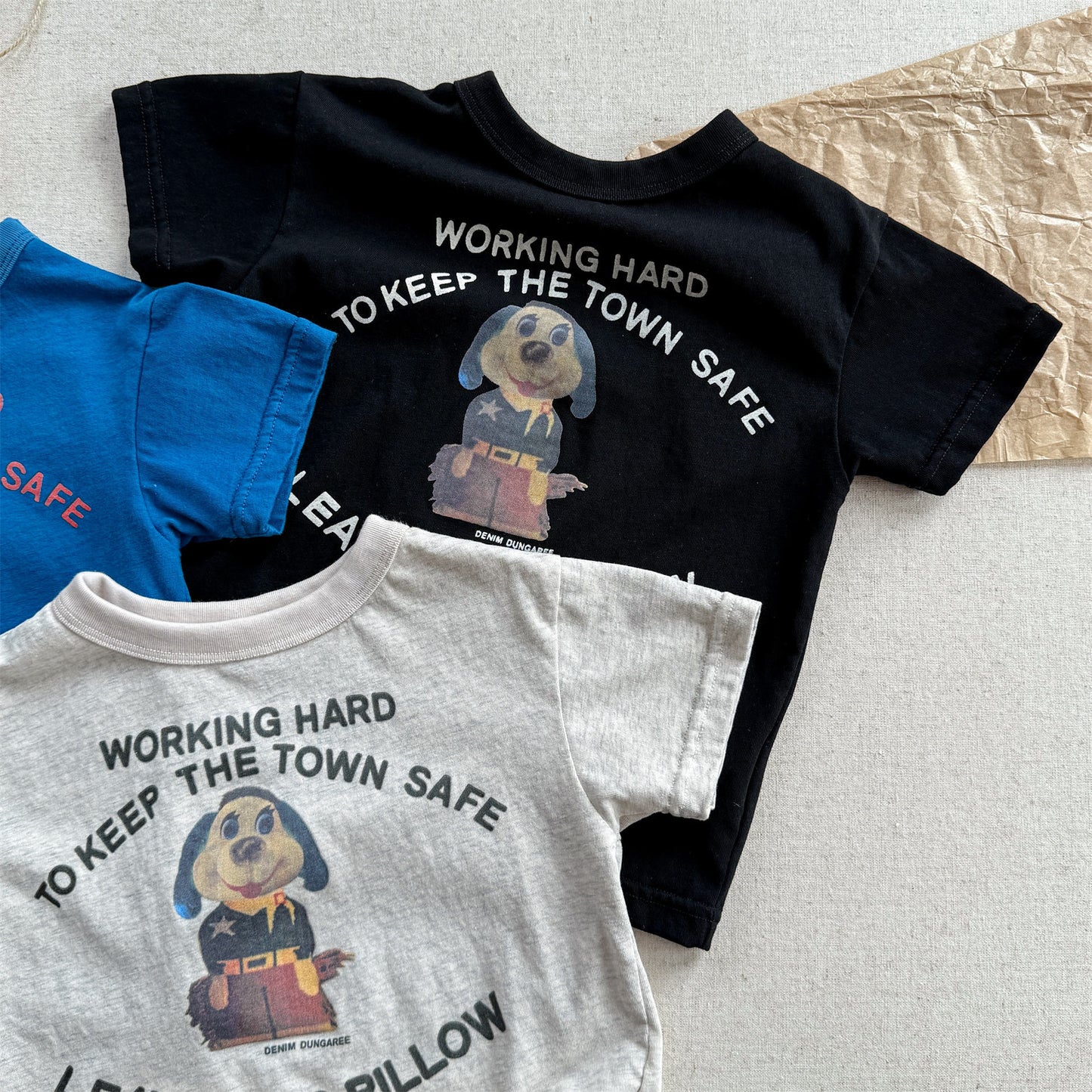 Dog Print Graphic T-shirt ドッグプリント 半袖Tシャツ【mh0013221】