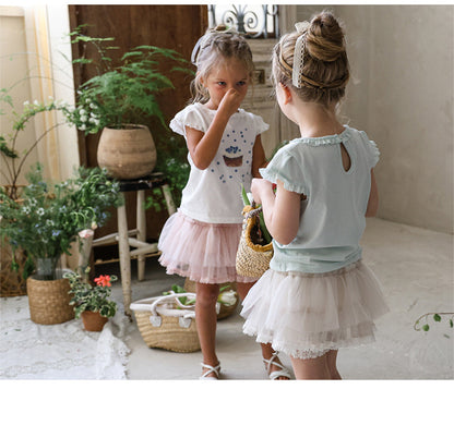 Tiered Tulle Skirt Pants チュール レーススカートパンツ【mh0012989】