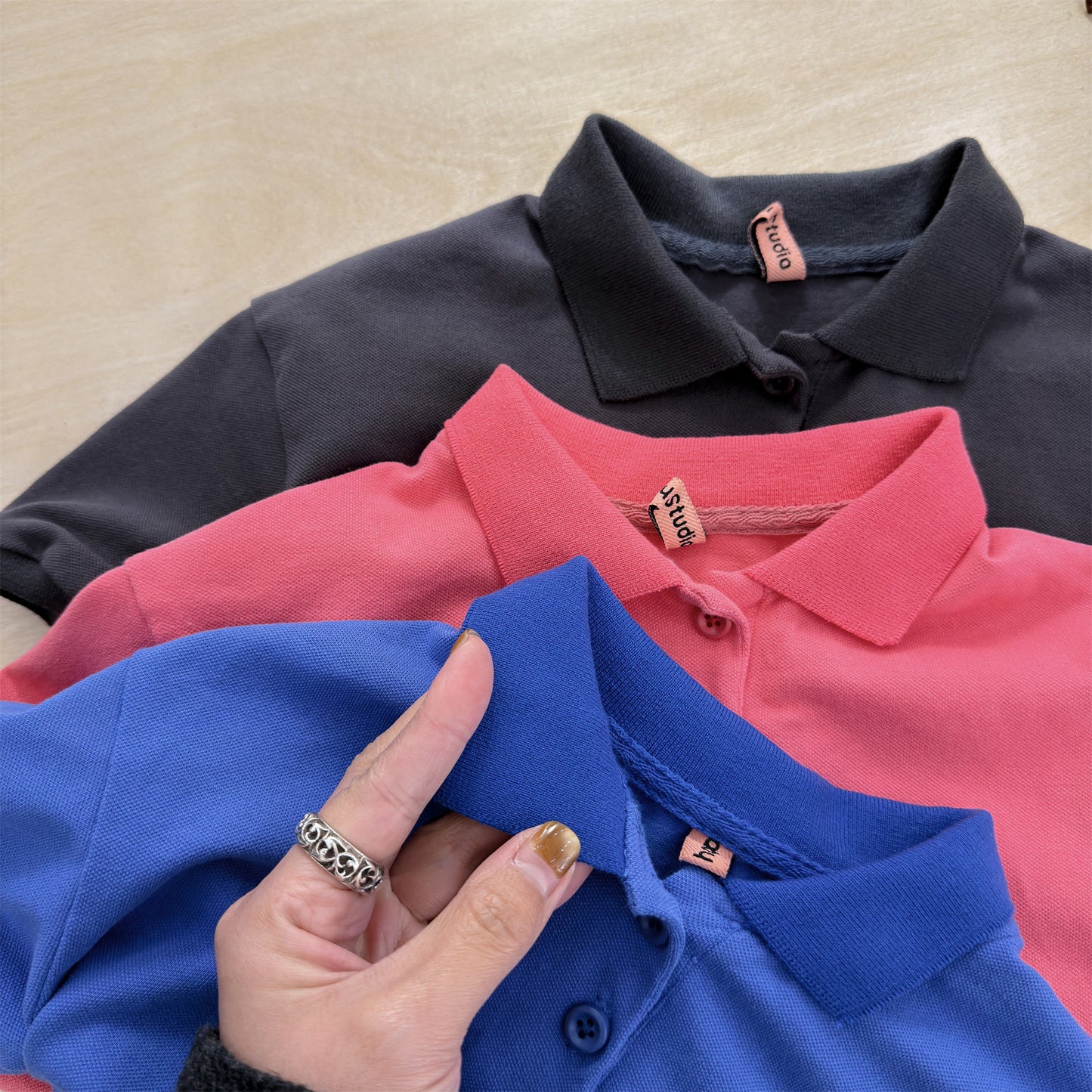 Short Sleeve Pique Cotton Polo Shirt 半袖 コットン 鹿の子 ポロシャツ【mh0012658】