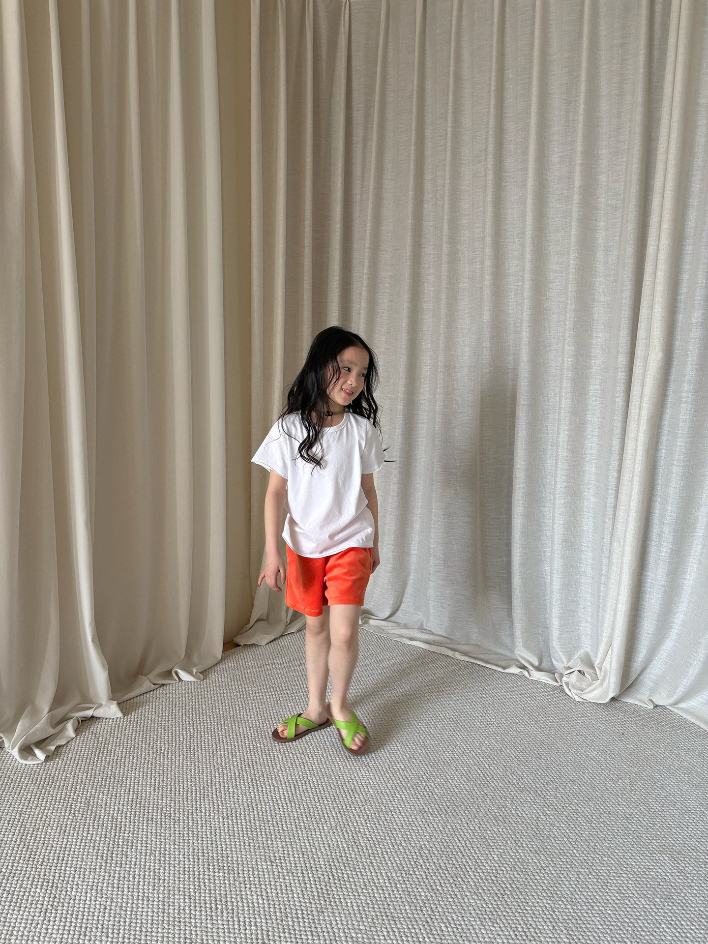 yummy&rocky | Cotton Raw Edge T-shirt コットン 半袖Tシャツ【mh0020174】
