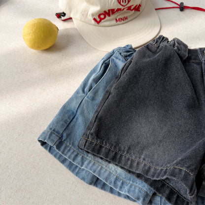 Vintage Washed Denim Shorts ベーシック デニムショートパンツ【mh0013225】